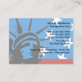 Carte De Visite Avocat en immigration (Devant)