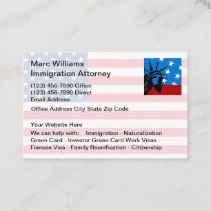 Carte De Visite Avocat en naturalisation et immigration