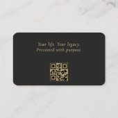Carte De Visite Avocat en planification successorale Code QR Profe (Dos)