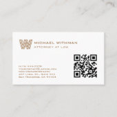 CARTE DE VISITE AVOCAT EXPERT-COMPTABLE AVEC MONOG (Devant)