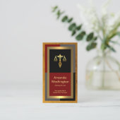 Carte De Visite Avocat Exquise Exquise Gold Photo Frame (Debout devant)