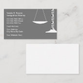 Carte De Visite Avocat féminin d'immigration (Devant / Derrière)