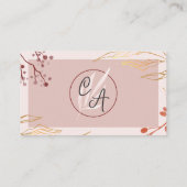 Carte De Visite Avocat Floral Stylish Procureur avocat (Dos)