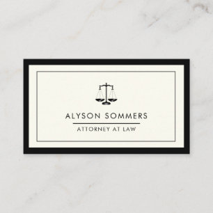Carte De Visite Avocat juridique Avocat à échelle noire Profession