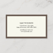 Carte De Visite Avocat juridique - Noire Scale Professional (Dos)