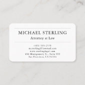 Carte De Visite Avocat juriste (Dos)