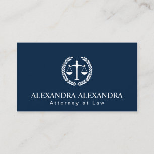 Carte De Visite Avocat Juriste Bleu Marine Tendance Professionnel