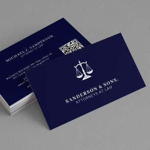 Carte De Visite Avocat juriste professionnel marine