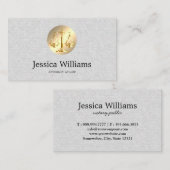 Carte De Visite Avocat légendaire Avocat au service de notaire (Devant / Derrière)