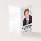 Carte De Visite Avocat | Logo Justice | Business Man (Extérieur)