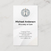 Carte De Visite Avocat | Logo Justice | Business Man (Dos)