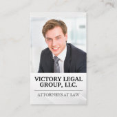 Carte De Visite Avocat | Logo Justice | Business Man (Devant)