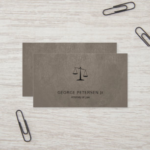 Carte De Visite Avocat luxe noir échelle taupe gris look