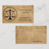 Carte De Visite avocat, mandataire, cabinet juridique (Devant / Derrière)