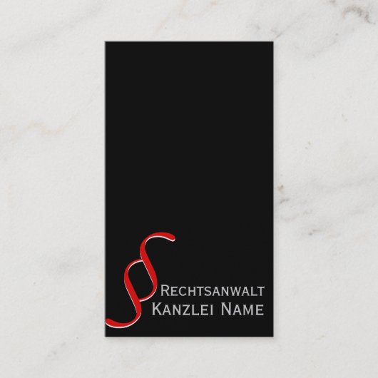 Carte De Visite Avocat Minimal (Devant)
