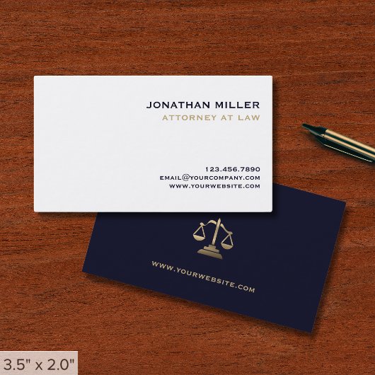 Carte De Visite Avocat minimaliste