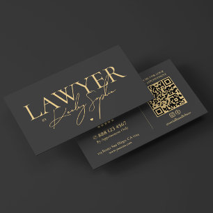 Carte De Visite Avocat minimaliste Consultant juridique Élégant Gr