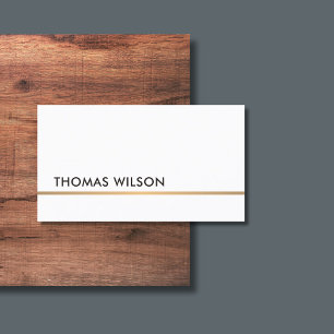 Carte De Visite Avocat minimaliste de ligne de cuivre blanc