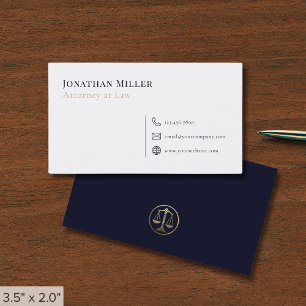 Carte De Visite Avocat moderne minimaliste