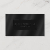 Carte De Visite Avocat moderne professionnel noir (Devant)