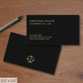 Carte De Visite Avocat noir simple