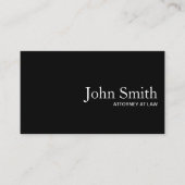 Carte De Visite Avocat Plaque Noir Code QR Procureur (Devant)