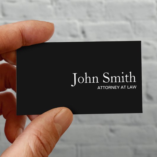 Carte De Visite Avocat Plaque Noir Code QR Procureur