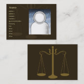 Carte De Visite Avocat - potelé (Devant / Derrière)