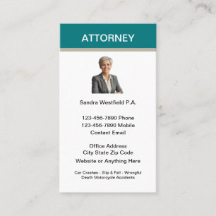 Carte De Visite Avocat pour les accidents de faute professionnelle