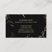 Carte De Visite Avocat Procureur à Law tendance Turquoise & Gold (Dos)