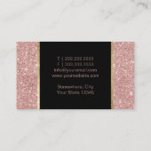 Carte De Visite Avocat Procureur de la loi Rose moderne Parties sc (Dos)