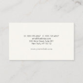 Carte De Visite Avocat Procureur - Scales de justice (Dos)