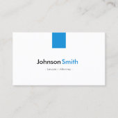 Carte De Visite Avocat / Procureur - Simple Aqua Blue (Devant)