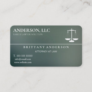 Carte De Visite Avocat Professionnel au Barreau Échelle Noire