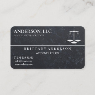 Carte De Visite Avocat Professionnel au Barreau Échelle Noire