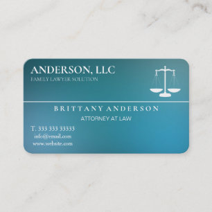 Carte De Visite Avocat Professionnel au Barreau Échelle Noire