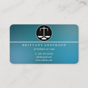 Carte De Visite Avocat Professionnel au Barreau Échelle Noire