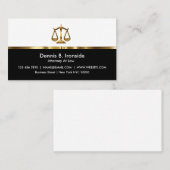 Carte De Visite Avocat professionnel chic (Devant / Derrière)