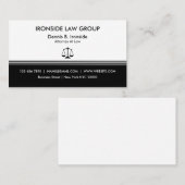 Carte De Visite Avocat professionnel chic (Devant / Derrière)