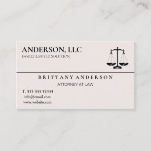 Carte De Visite Avocat professionnel de droit à échelle noire