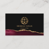 Carte De Visite Avocat professionnel de la justice juridique Échel (Devant)