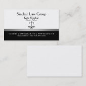 Carte De Visite Avocat professionnel élégant (Devant / Derrière)