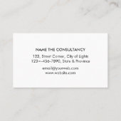 Carte De Visite Avocat Professionnel En Droit Classic Or Échelle (Dos)