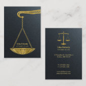 Carte De Visite Avocat professionnel | Or (Devant / Derrière)