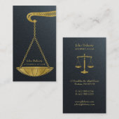 Carte De Visite Avocat professionnel | Or (Devant / Derrière)