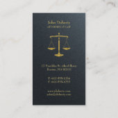 Carte De Visite Avocat professionnel | Or (Dos)