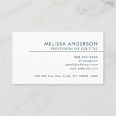 Carte De Visite Avocat professionnel QR Code Logo Moderne (Dos)