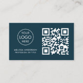 Carte De Visite Avocat professionnel QR Code Logo Moderne (Devant)