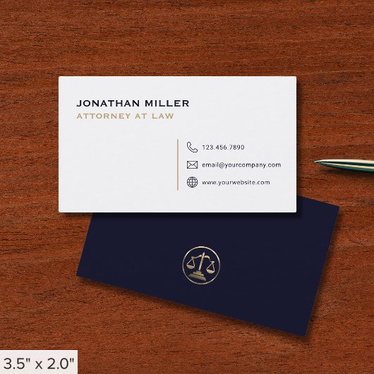 Carte De Visite Avocat professionnel simple
