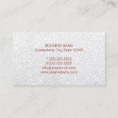 Carte De Visite Avocat Rose moderne Gold Scale Silver (Dos)